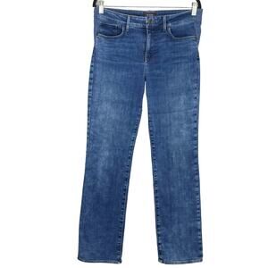 NWOT NYDJ Jeans 8 Blue LiftTuck Tech Marilyn Straight Curve Shaper Zip 5 Pockets